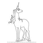 How to Draw Unicorn from The Last Unicorn