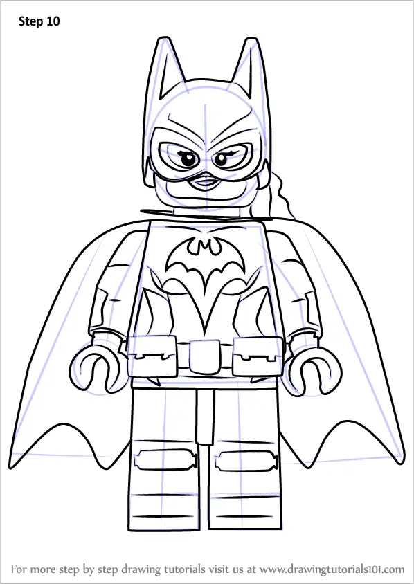 draw how outline to anime The Learn (The How Draw Movie Batman from to Batgirl Lego