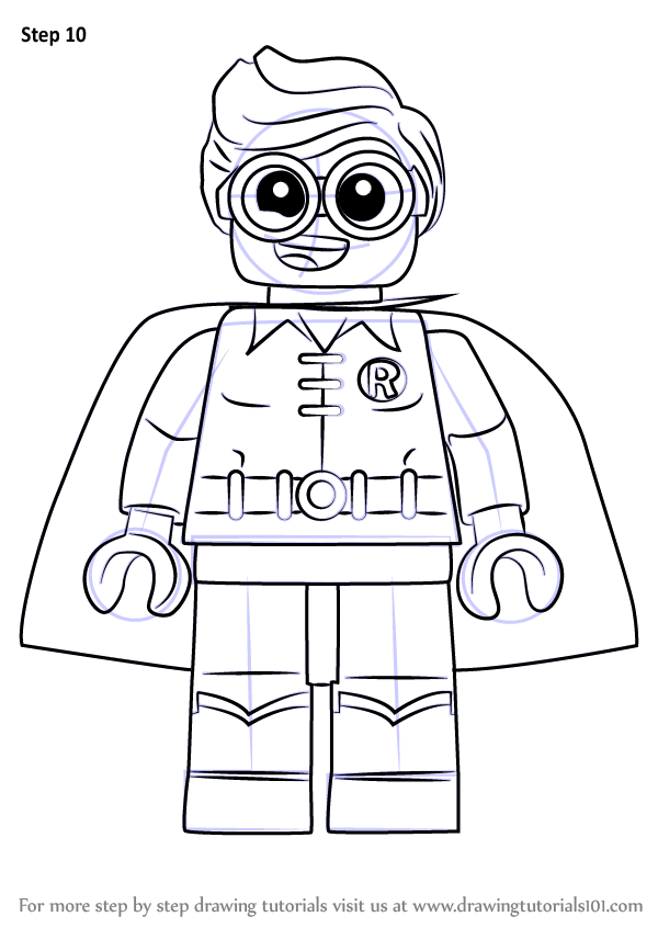 Download Learn How to Draw Robin from The Lego Batman Movie (The Lego Batman Movie) Step by Step ...