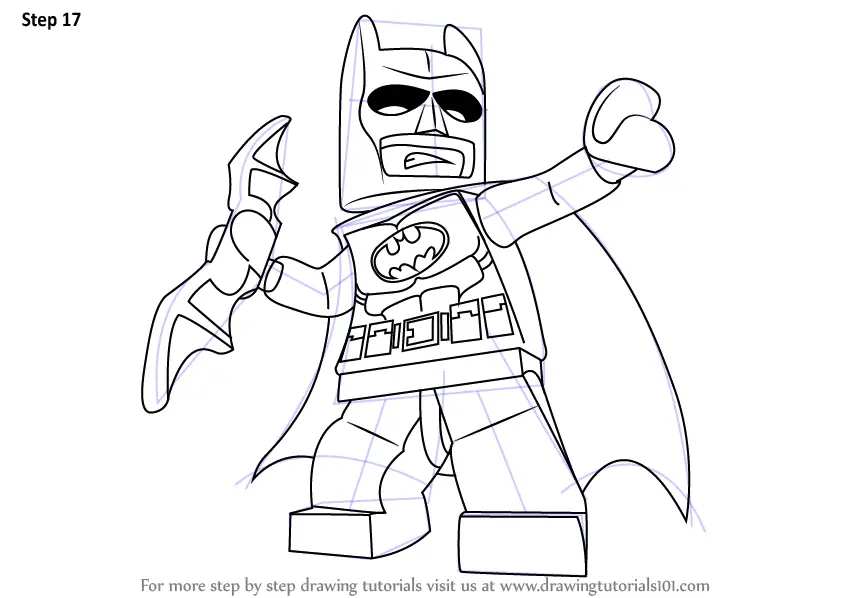 Learn How to Draw Batman from The LEGO Movie (The Lego Movie) Step by
