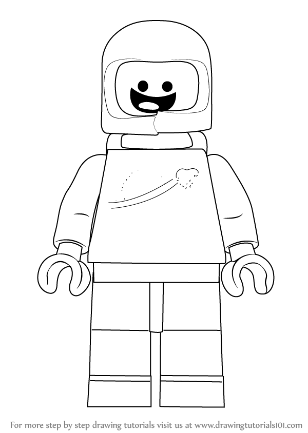 learn how to draw benny from the lego movie the lego movie