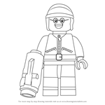 How to Draw Good Cop from The Lego Movie