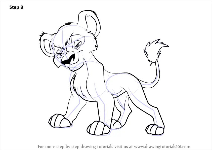 Learn How to Draw Vitani from The Lion King 2 - Simba's Pride (The Lion