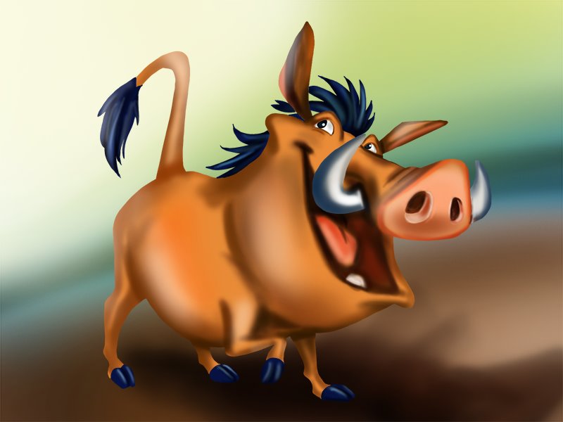 Learn How to Draw Pumba from The Lion King (The Lion King) Step by Step :  Drawing Tutorials