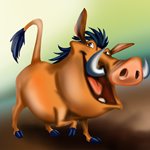How to Draw Pumba from The Lion King