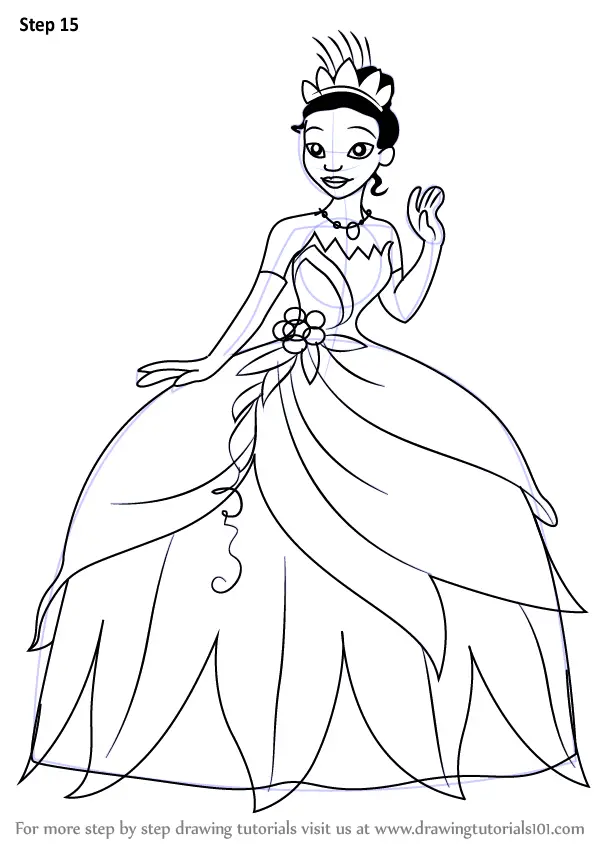 Learn How to Draw Tiana from The Princess and the Frog (The Princess