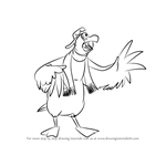 How to Draw Wilbur from The Rescuers Down Under