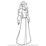 How to Draw Odette from The Swan Princess