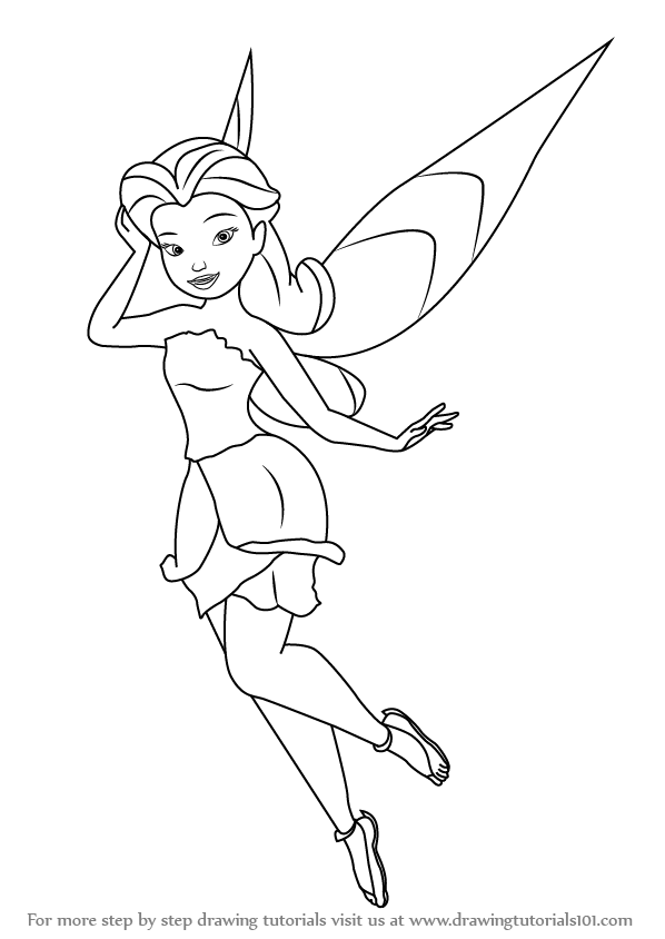 Learn How to Draw Rosetta Garden Fairy from Tinker Bell (Tinker Bell