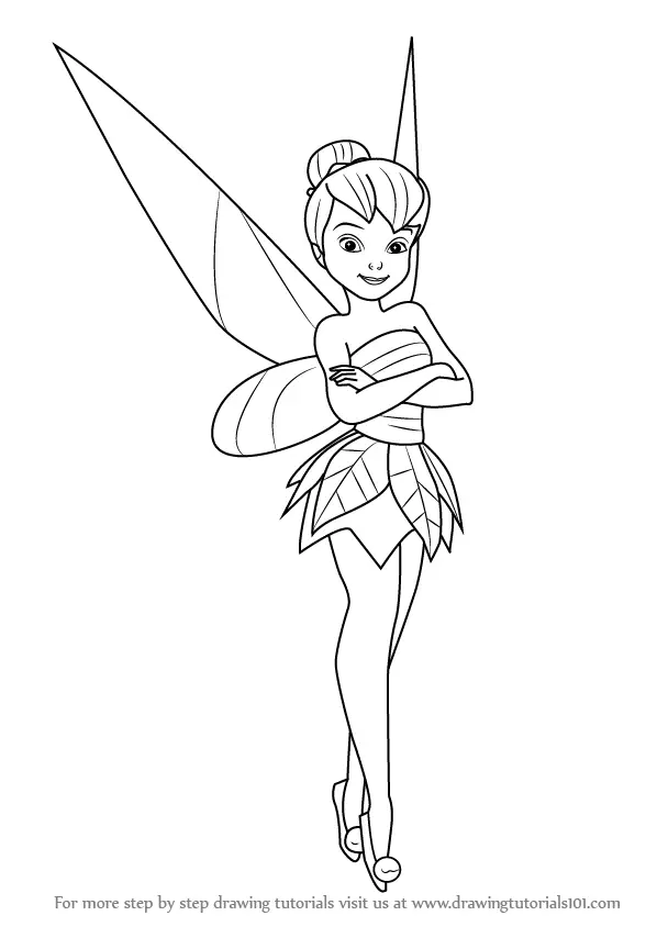 Chibi Tinkerbell coloring page  Free Printable Coloring Pages