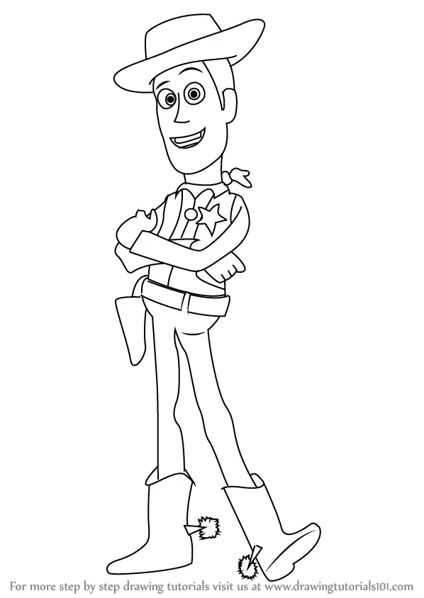 Toy Story Woody Face Drawing