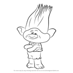 How to Draw Branch from Trolls