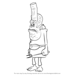 How to Draw Chef from Trolls