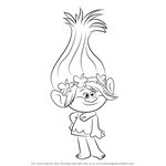 How to Draw Princess Poppy from Trolls