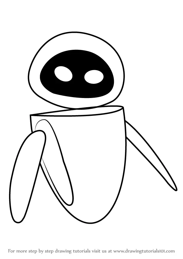 Wall E Eve Drawing Simple