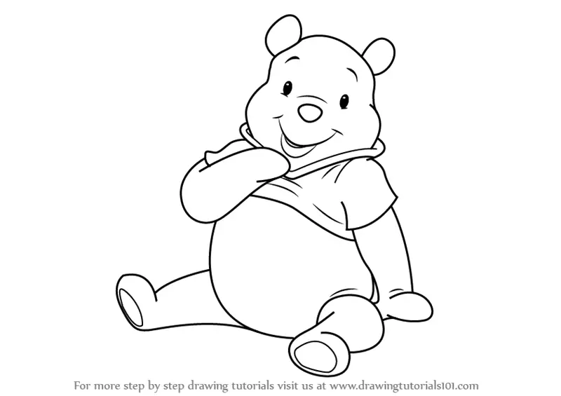 How To Draw Winnie The Pooh Easy Step By Step Please like comment and share