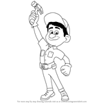 How to Draw Fix-It Felix, Jr from Wreck-It Ralph