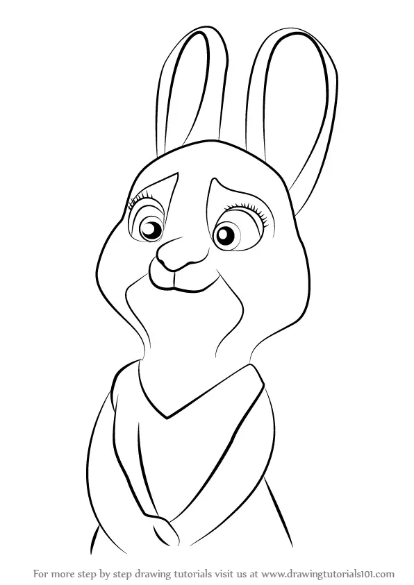 How to Draw Bonnie Hopps from Zootopia (Zootopia) Step by Step ...