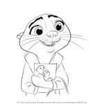 How to Draw Mrs. Otterton from Zootopia