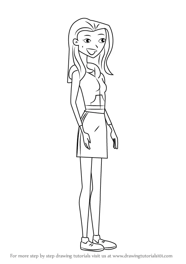 Learn How to Draw Jen Masterson from 6teen (6teen) Step by Step