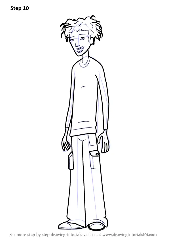 Learn How to Draw Wyatt Williams from 6teen (6teen) Step by Step