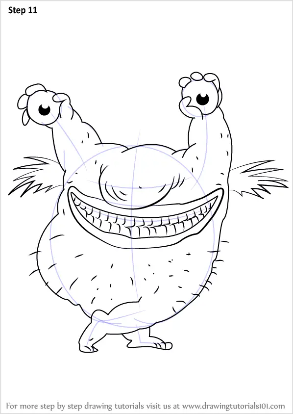 Learn How To Draw Krumm From ahh Real Monsters ahh Real Monsters Step By Step Drawing Tutorials
