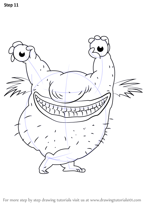 Learn How To Draw Krumm From ahh Real Monsters ahh Real Monsters Step By Step Drawing Tutorials