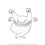 How to Draw Krumm from Aaahh!!! Real Monsters
