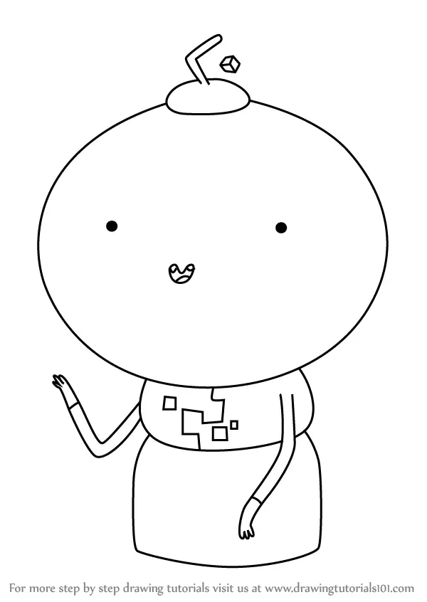 Learn How to Draw Cuber from Adventure Time (Adventure Time) Step by ...