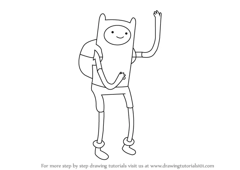 Learn How to Draw Finn from Adventure Time (Adventure Time) Step by