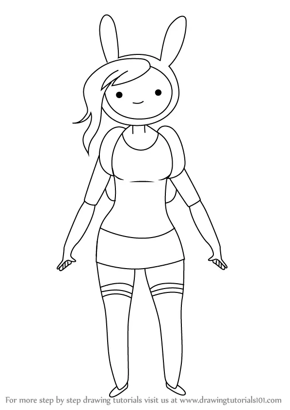Learn How To Draw Fionna The Human From Adventure Time Adventure
