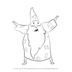 How to Draw Forest Wizard from Adventure Time