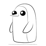 How to Draw Gunter from Adventure Time