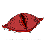 How to Draw Lava Eye from Adventure Time