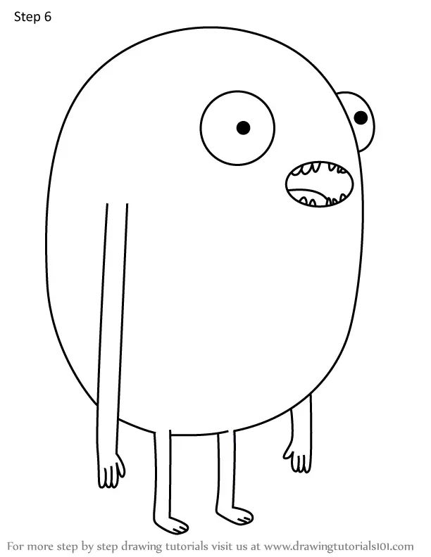 How to Draw Monster from Adventure Time (Adventure Time) Step by Step ...