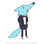 How to Draw Mr. Fox Ice Element from Adventure Time