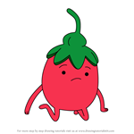 How to Draw Mr. Goji Berry from Adventure Time