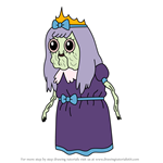 How to Draw Old Lady Princess from Adventure Time