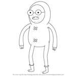 How to Draw Phil aka Pajama Ninja from Adventure Time