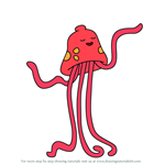How to Draw Red Jellyfish from Adventure Time