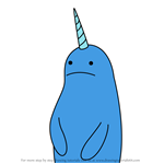 How to Draw Representative Narwhal from Adventure Time