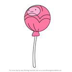 How to Draw Sentient Lollipop from Adventure Time