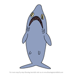 How to Draw Shark from Adventure Time