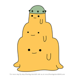 How to Draw Slime Warriors from Adventure Time