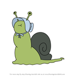 How to Draw Snail Lady 2 from Adventure Time