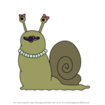 How to Draw Snail Lady 3 from Adventure Time