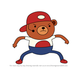 How to Draw Son of Rap Bear from Adventure Time