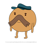 How to Draw Starchy from Adventure Time