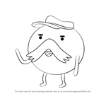 How to Draw Starchy from Adventure Time