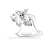How to Draw The Lich from Adventure Time